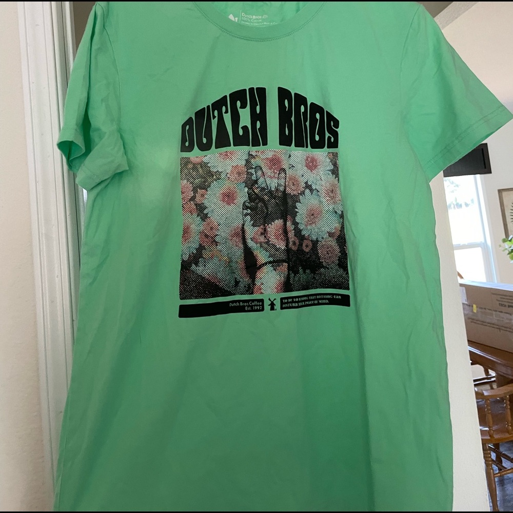 Woman’s large green dutch shirt for woman’s month